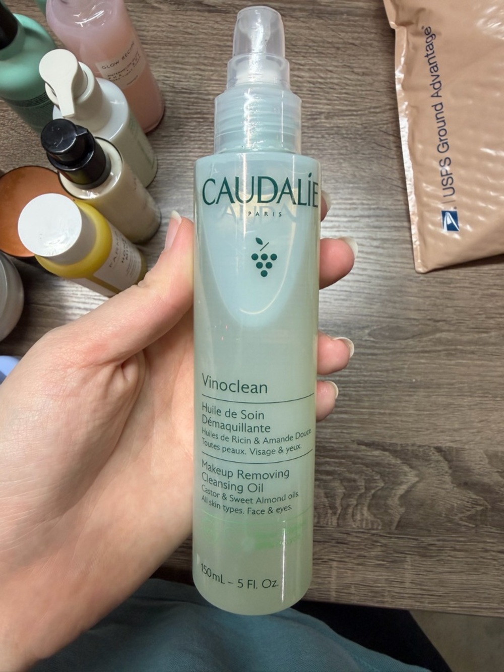 Caudalie Vinoclean Makeup Removing Cleansing Oil - Pale Green Bottle